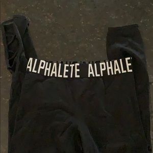 Alpha let’s cropped leggings size medium